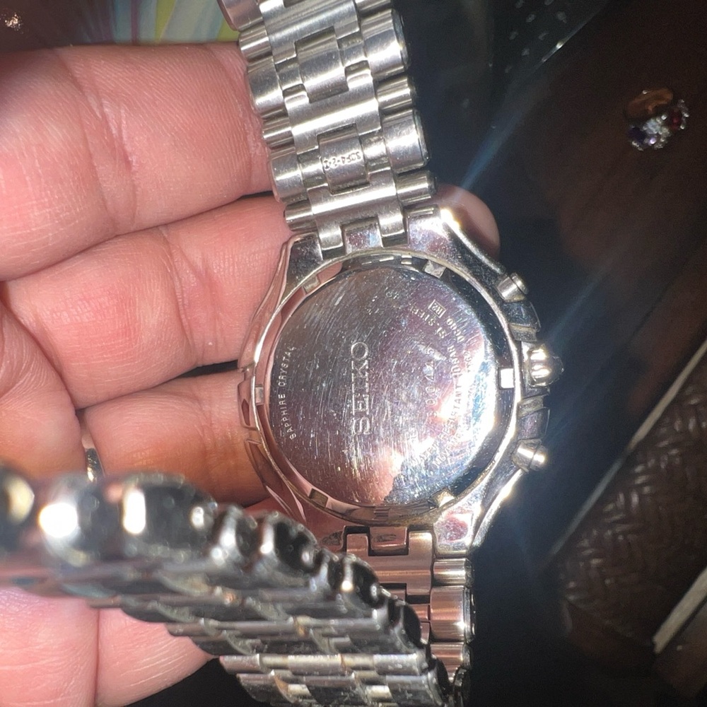 Silver Chronograph Watch - image 6